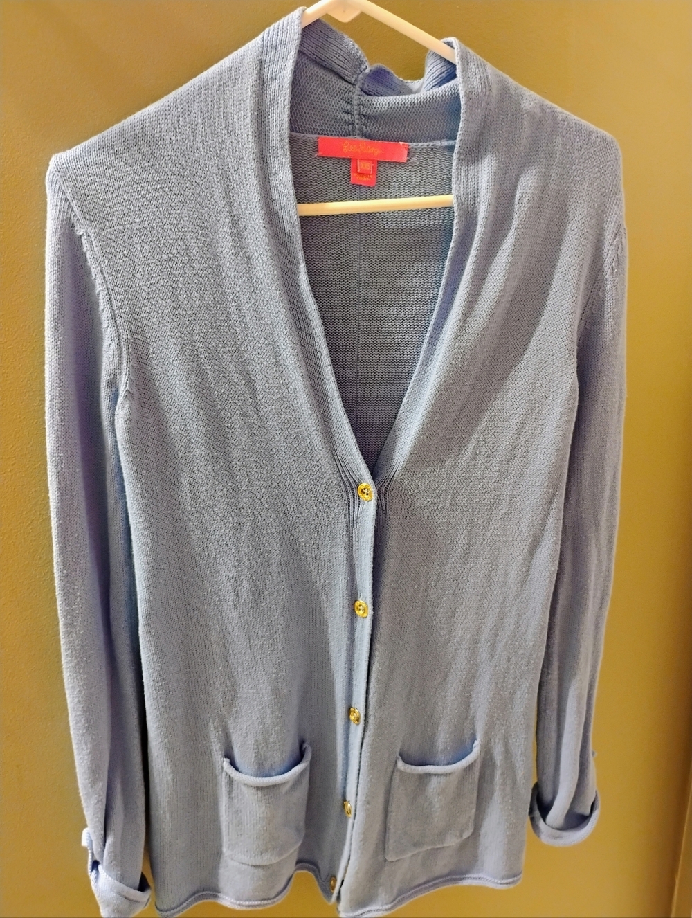 Lilly Pulitzer Cornet XXS Cotton Cardigan Blue   Sweater Preppy Academia